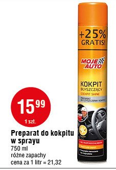 Spray kokpit błyszczący waniliowy Moje auto promocja