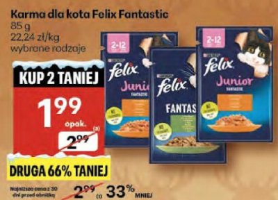 Karma dla kota Felix Fantastic promocja w Delikatesy Centrum