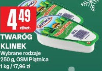 Twaróg klinek, wybrane rodzaje promocja w Chorten