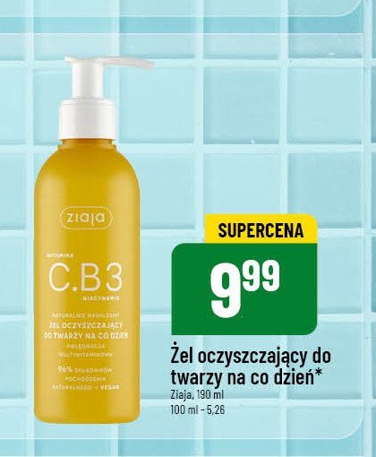 Żel oczyszczający do twarzy na co dzień Ziaja c.b3 promocja