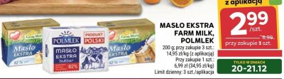 Masło Masło Ekstra Farm Milk promocja w Stokrotka