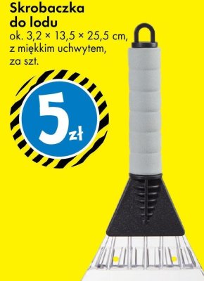 Skrobaczka do lodu ok. 3,2 × 13,5 × 25,5 cm z miękkim uchwytem promocja w Tedi