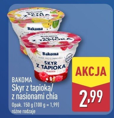 Jogurt Skyr z tapioką  promocja w Aldi