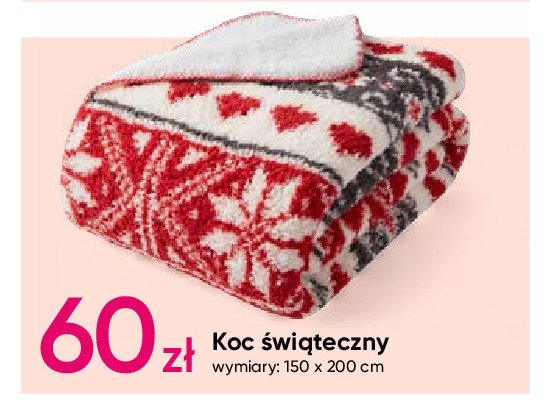 Koc świąteczny 150 x 200 cm promocja