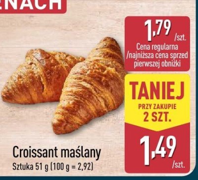 Croissant maślany promocja w Aldi