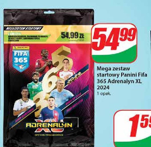 Mega zestaw startowy adrenalyn xl 2024 Panini fifa 365 promocja