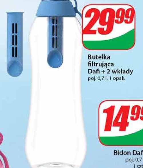 Butelka filtrująca wodę 700 ml + 2 wkłady Dafi promocja w Dino