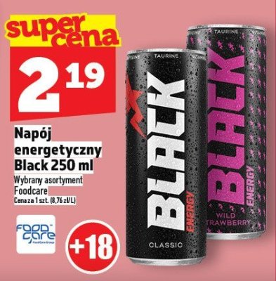 Napój energetyczny Black 250ml promocja w TOPAZ