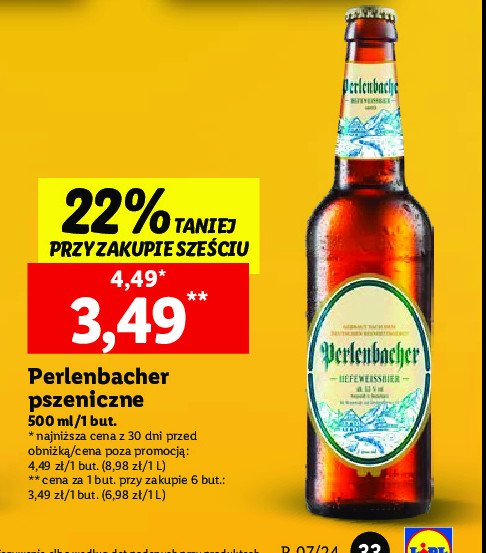 Piwo Perlenbacher hefeweissbier promocja