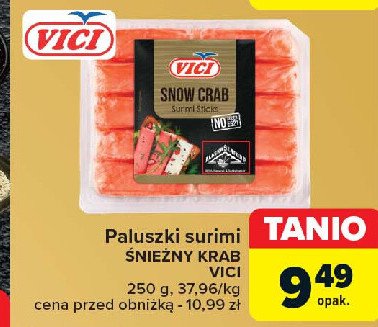 Paluszki surimi snow crab Vici promocja w Carrefour