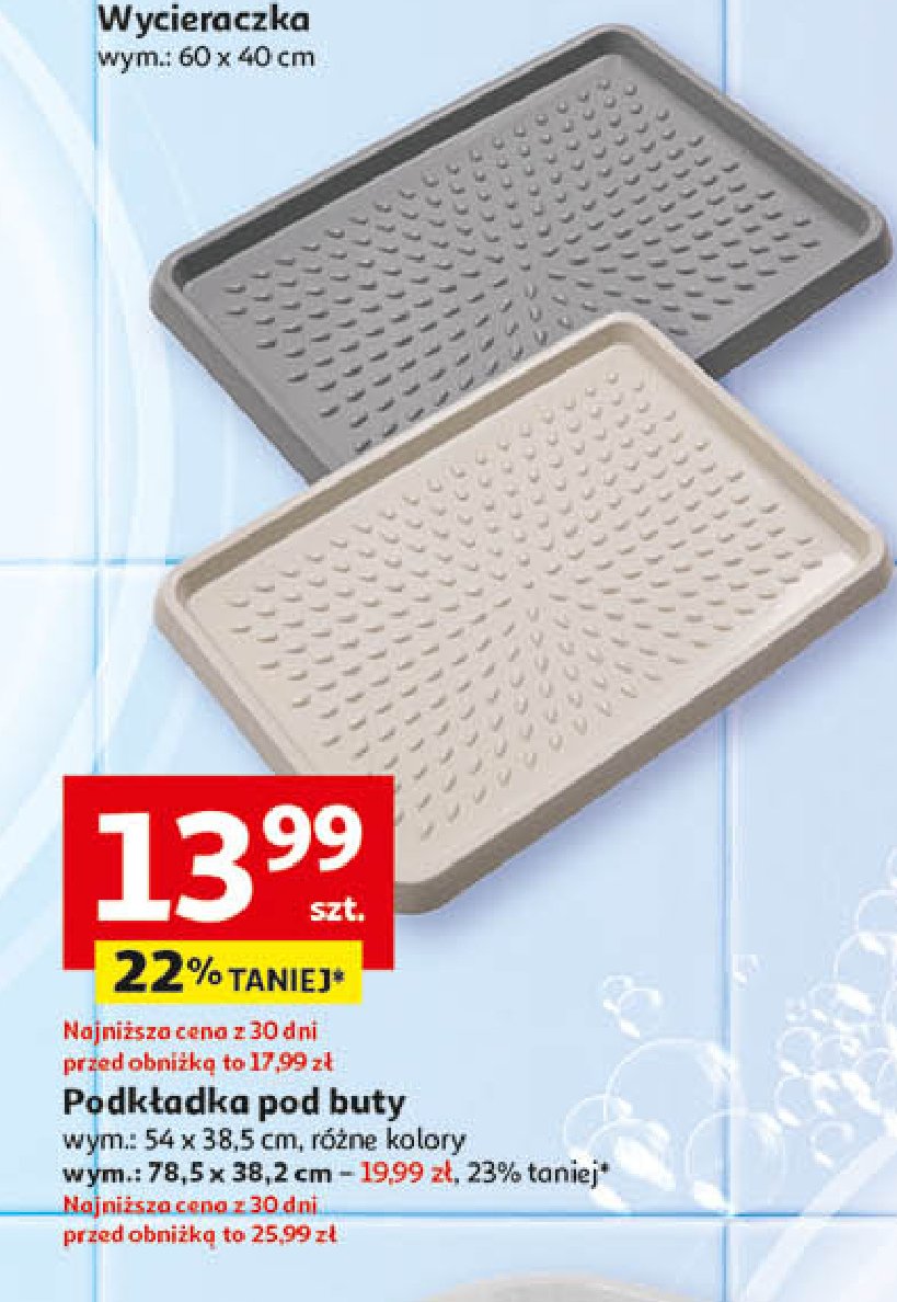 Podkładka pod buty 54 x 38 cm promocja w Auchan