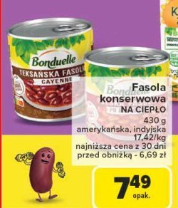 Fasolka teksańska cayenne Bonduelle dania na ciepło promocja w Carrefour