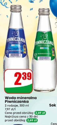 Woda mineralna Piwniczanka promocja w Dino