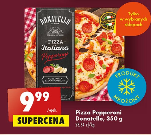 Pizza italiana pepperoni Donatello pizza promocja