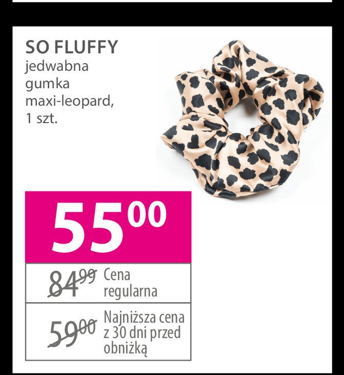 Gumka do w艂os贸w maxi leopard So fluffy promocja
