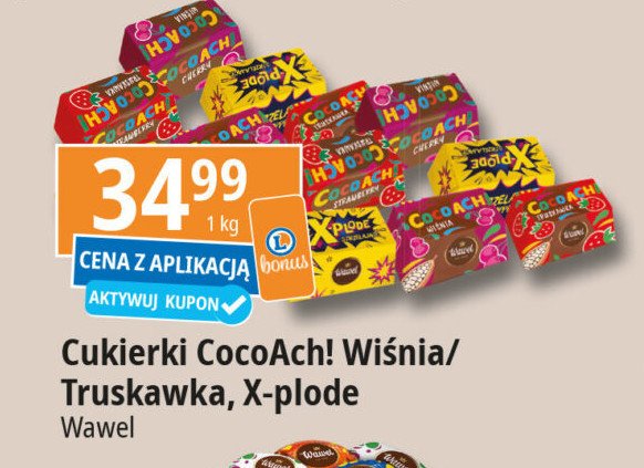 Cukierki WAWEL X-PLODE promocja w Leclerc