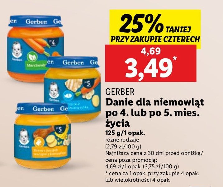 Obiadek marchewka Gerber promocja