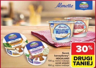 Serek kanapkowy Hochland różne rodzaje promocja w Carrefour Market