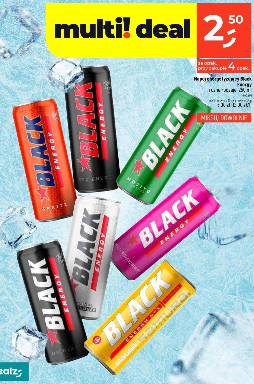 Napój spritz Black energy promocja