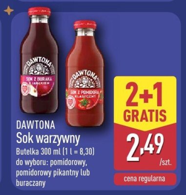 Sok warzywny DAWTONA butelka 300 ml pomidorowy promocja w Aldi