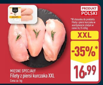 Filety z piersi kurczaka XXL promocja w Aldi