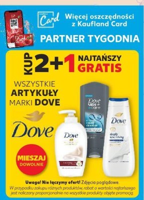 DOVE 2+1 GRATIS wszystkie artykuły marki DOVE promocja w Kaufland