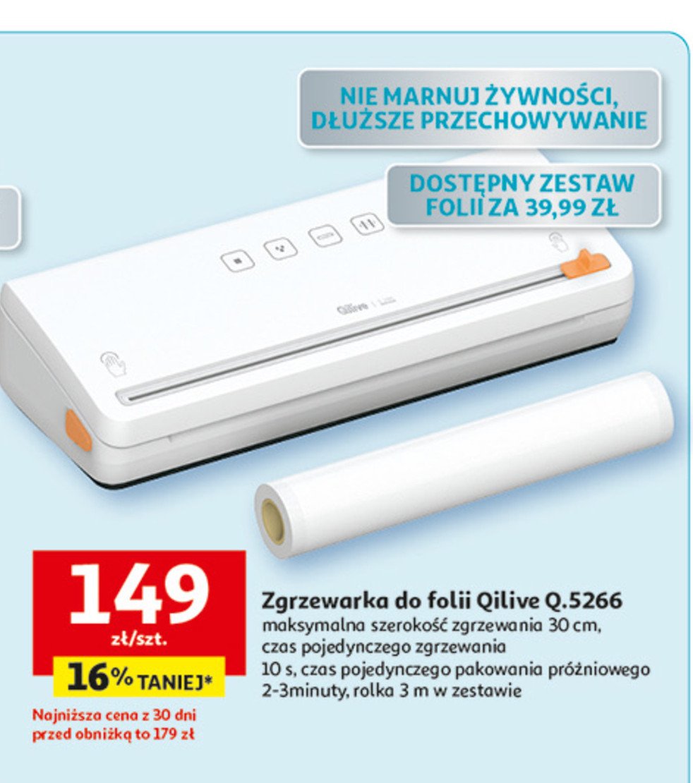 Zgrzewarka do folii q.5266 Qilive promocja