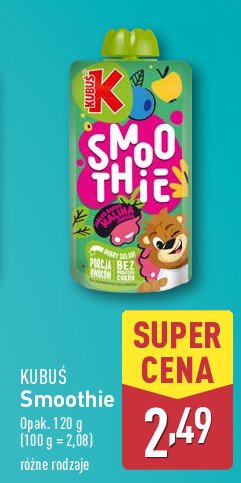 Smoothie jabłko-banan-jagoda Kubuś smoothie promocja