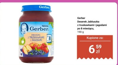 Deserek Jabłuszka z truskawkami i jagodami promocja w Biedronka