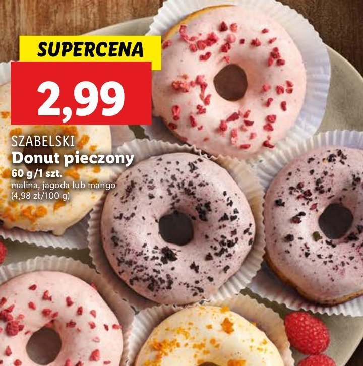 Donut malinowy Cukiernia szabelski promocja