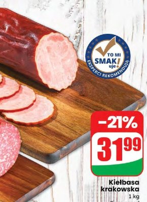 Kiełbasa krakowska Auchan promocja w Dino