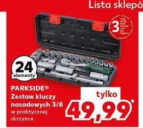 Zestaw kluczy nasadowych 3/8 Parkside promocja