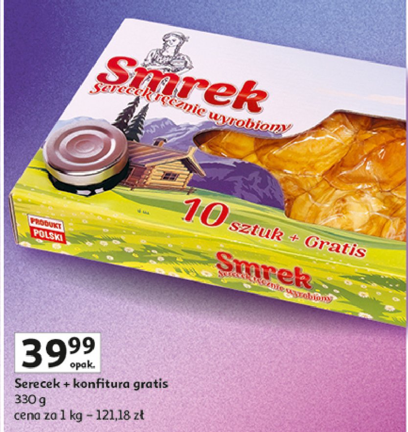Serecek + konfitura SMREK promocja w Auchan