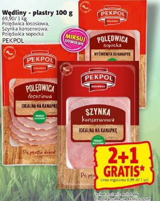 Wędliny - plastry 100 g promocja w Prim Market