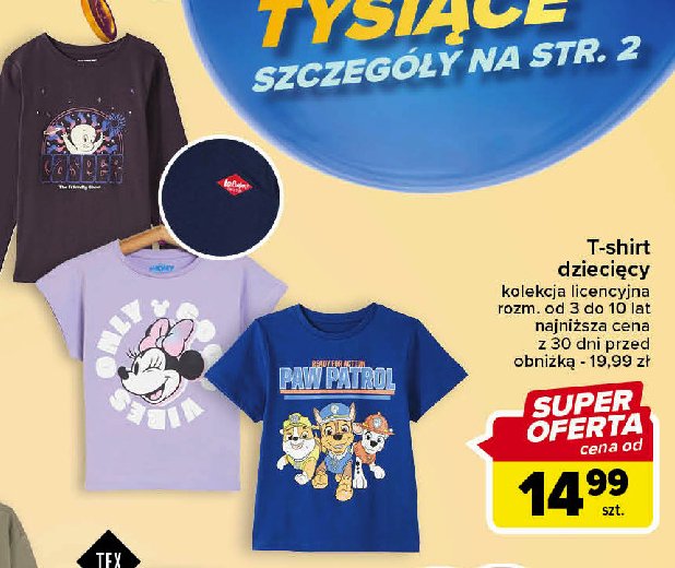T-shirt dzieci臋cy myszka minnie promocja