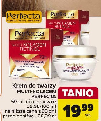 Krem do twarzy 70+ Perfecta multi kolagen retinol promocja