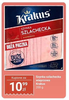 Szynka szlachecka wieprzowa  promocja w Dino