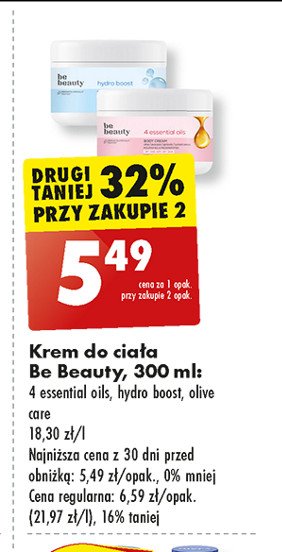 Krem do ciała 4 essential oils Be beauty Be beauty care promocja