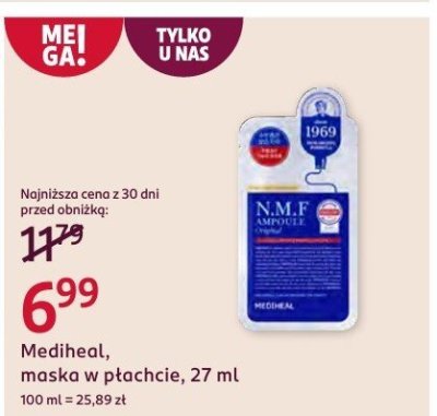 Maska w płachcie  promocja w Rossmann