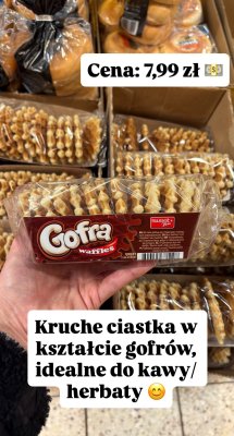 Ciastka Gofra waffles promocja w Intermarche