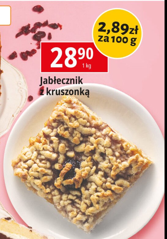 Jabłecznik z kruszonką promocja