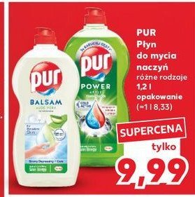 Płyn do mycia naczyń apple Pur power promocja w Kaufland