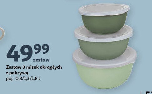 Zestaw misek plastikowych okrągłe promocja