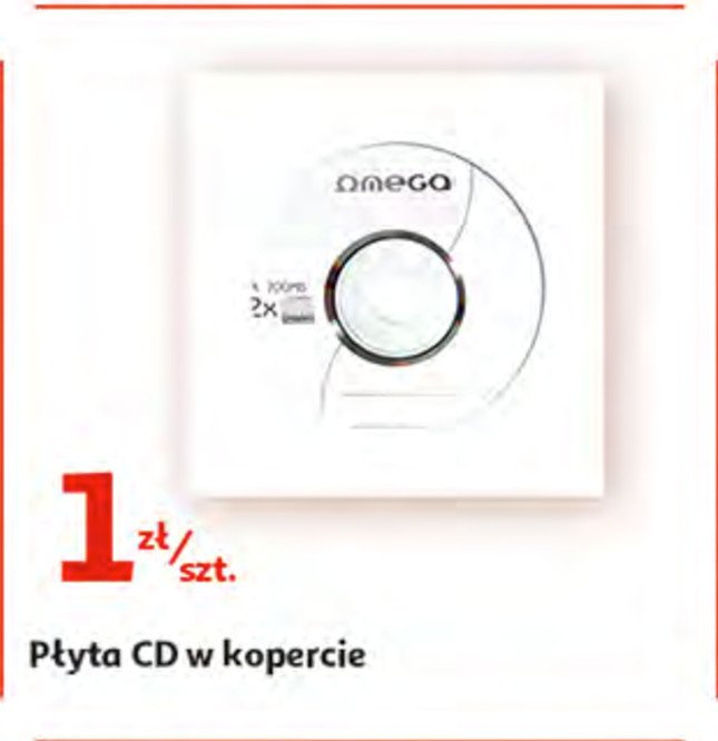 P艂yta cd-r 700 mb koperta Omega promocja