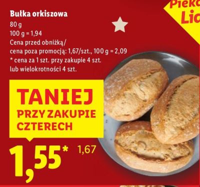 Bułka orkiszowa promocja w Lidl