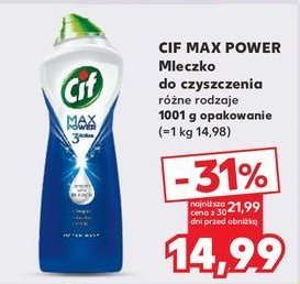Mleczko do czyszczenia ocean wave Cif promocja