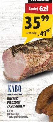Boczek pieczony z czosnkiem Kabo promocja w Arhelan