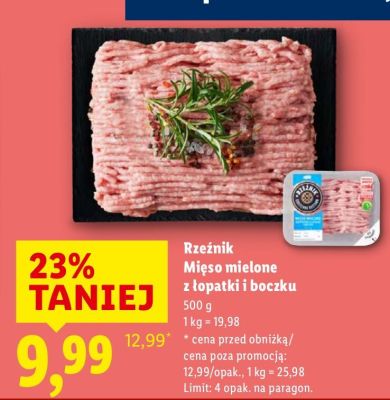 Mi臋so mielone z 艂opatki promocja w Lidl