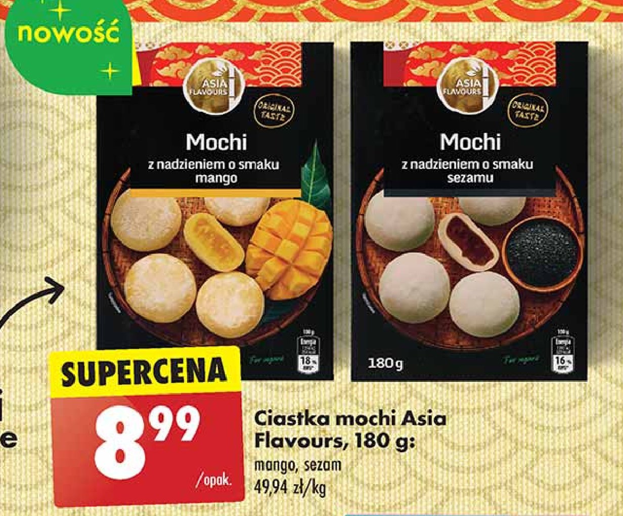 Ciastka mochi mango Asia flavours promocja