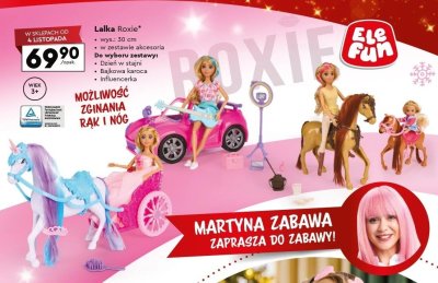 Lalka Roxie, różne rodzaje promocja w Biedronka